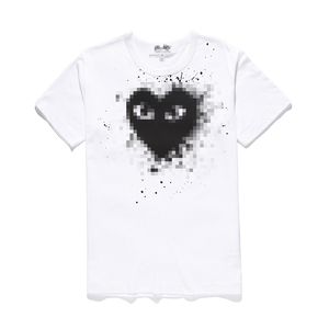 Designer TEE Heren T-shirts Com Des Garcons PLAY Klassiek zwart hart T-shirt met korte mouwen Wit Maat XL