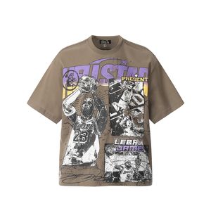 Designer Tee Cartoon Anime Vintage Tee Men T-shirt rétro Summer Casual Fashion Street Wear Tshirt 24SSS 1 mars 1