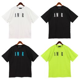 Designer Tees Men's T-shirts Zomerprint Katoen losse casual T-shirt met korte mouwen voor mannen en vrouwen TEE AM1R1