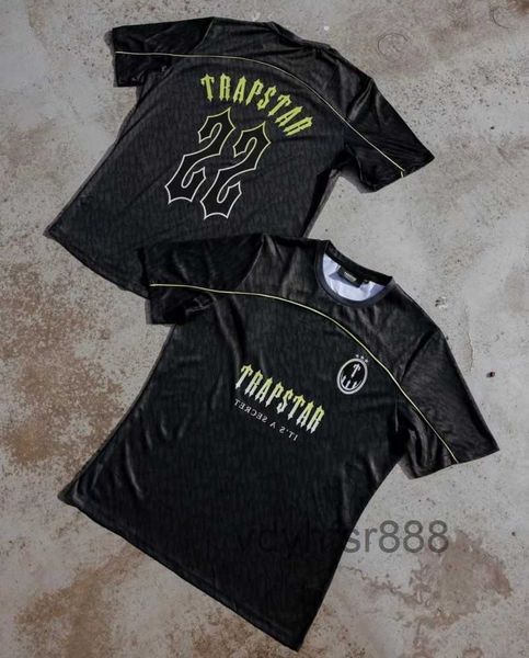 Designer Tees Trapstar Hommes T-shirts Street Fashion Brand Sports Sports à manches courtes Chemise de basket-ball Football Tee Mesh Respirant Formation LXQL