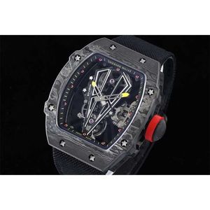 Designer Tennis Watches RM2703 Mechanics Multifunction NTPT Superclone Luxury Mens Watches Bekijk Active Black Tourbillon Carbon Fiber Polshipwatch Designer THCF