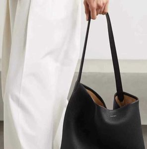 Designer The row lederen draagtas met grote capaciteit n / s Park Tote Bag minimalistische bucket shoulder Premium touch bag