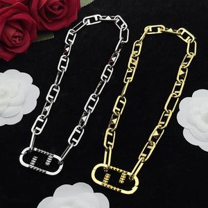 Designer dikke ketting G sieraden mode kettingen voor heren dames zilveren armband cadeau heren lange letter gouden kettingen kettingen voor mannen vrouwen feest met doos