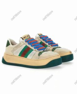 Designer dikke zool multifunctionele heren- en damesmodeschoenen sportfeest casual rode en groene temperament comfortabele skateboardschoenen voor thuis