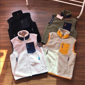 Gilet épais et chaud de styliste pour hommes et femmes, gilet de luxe classique rétro-x, modèles de Couple, en cachemire d'agneau et en polaire, pour automne et hiver, 257G