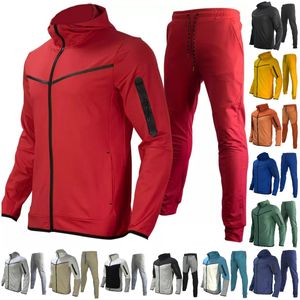 Diseñador delgada Sportswear TechFleece Pants de pistas Tech Tech Suits Mens Track Sweet Coats Man Jogger Jugger Jackets Sweinshirts 2 piezas Set