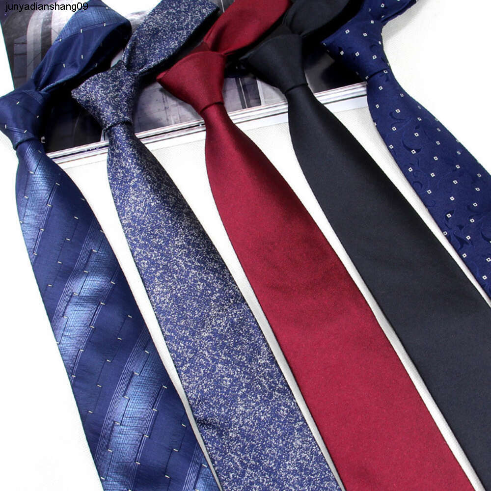 Cravatta di marca Cravatta di marca Seta di gelso Abito formale da uomo Business Carriera Matrimonio Abito da lavoro 8 cm Ricamo K7t1