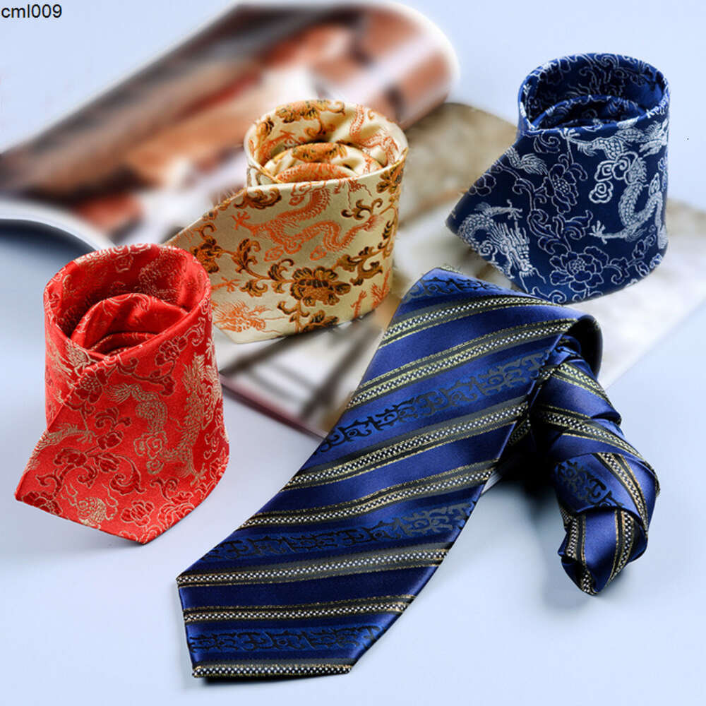 Cravatta firmata Chengdu Regalo caratteristico Shu Broccato di seta Business cinese per stranieri Wc34