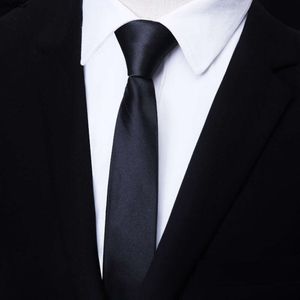 Cravate de créateur version coréenne de noir étroit pour étudiants masculins et féminins cérémonie de mariage garçons d'honneur décontractés paresseux libres de porter SVSX