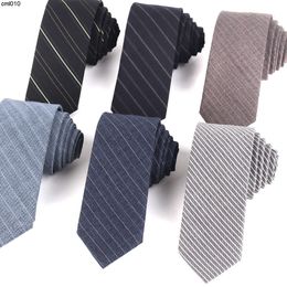 Cravate de créateur pour hommes, mode d'affaires décontractée, super étroite, 5,5 cm, costume en laine, col de chemise {catégorie}
