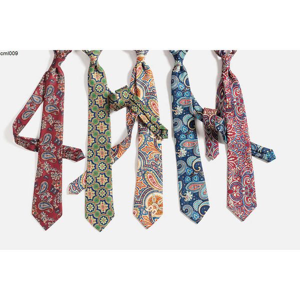 Cravate de créateur imprimée pour hommes, style italien, polyvalente pour les affaires et les tenues formelles N8l0