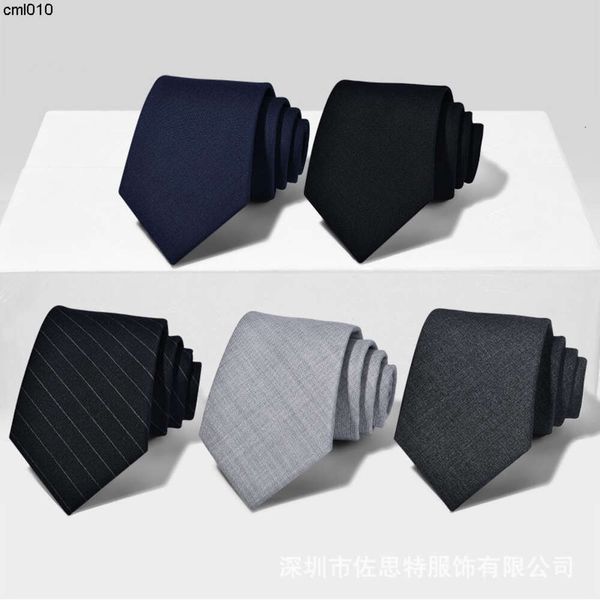 Corbata de diseñador para hombre, camisa de lana negra y azul oscuro, Formal, de negocios, 8cm, para boda, novio, informal {categoría}