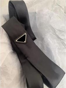 Designer stropdassen stropdas nek stropdas mode stropdas heren dames met patroon letters dassen kleur stropdassen omgekeerde driehoek geometrische letter pak stropdassen zwart