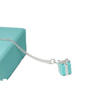 Ontwerper tiffay en co Di Jia Ketting Boutique Sieraden Valentijnsdag Cadeau Seiko Emaille High Edition Box