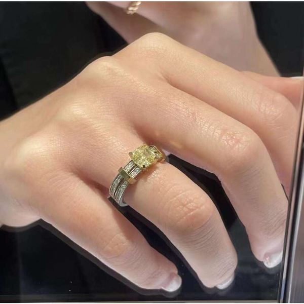 TiffanyJewelry Tiffanybracelet Heart Gold Designer Gold Designer pour femmes bijoux de luxe nouvelle séparation de couleurs Main Diamond Jaune jaune Diamond Full Diamond Ring V Gold Elecl
