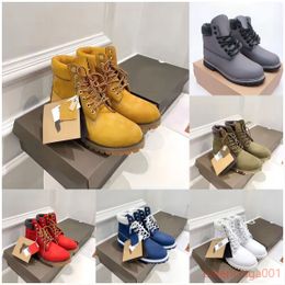 Designer Boots Timberlan Boots Designer Chaussures décontractées Boot Boot imperméable Classic Classic Martin Cowboy jaune rouge bleu noir rose rose de randonnée Bottes de moto 36-46