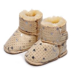 Designer Toddler Infant First Walkers Baby Warm zachte zool laarzen kinderen jongens meisjes sneeuwschoenen winter kinderen schoenen