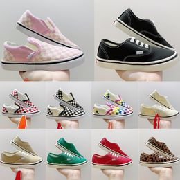 Kids Classic Canvas Shoes Designer Teutlers Kinderkinderen Kinderen Sneakers Baby Baby's Zwart Wit Low Flat Sneaker Platform Trainers