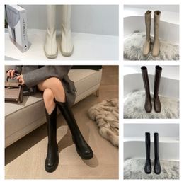 Designer Top Apres-ski Quality Snow Nylon Bootie Gabardine Boots Women Slip-on Chunky Winter Warm Fur Triangle Booties 22 s