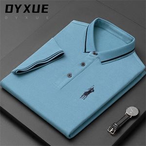 Designer Top Grade Merk Polo Shirts Zomer Heren Katoenen Korte Mouw Turn Down Collar Casual Tops Fashions Mannen Kleding 220402