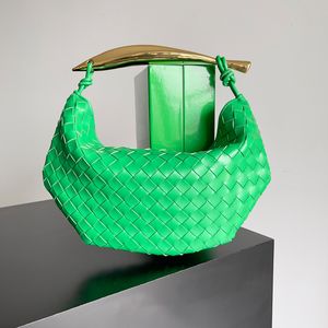 Designer Top Handle Bag 33CM Luxe Hobo Bag 10A Spiegelkwaliteit Lamsvacht Clutch Bag Breien Lederen Handtas Met Doos B06V