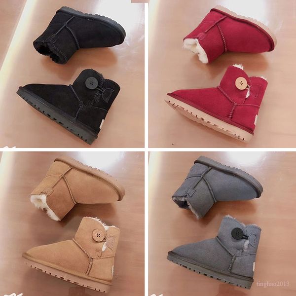 Bottes de neige originales de qualité supérieure véritables raquettes australiennes WGG hommes femmes enfants garçon fille enfants bébé garder au chaud botte d'hiver étudiant juvénile 24-43