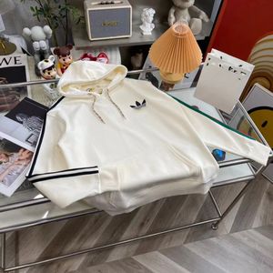 Designer topversie Hoodie Handmade GU 2022 Autumn en Winter Nieuwe geborduurde letter Logo Hooded Sweater