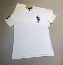 Designer Tops Polo Mens Paul T-shirts Big Horse America RL Borduurwerk Damesbrief 3 T-shirts Printing Polo's Hoge kwaliteit zomer 46io