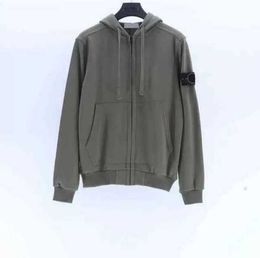 Designer topstoney Mens Sweatshirts à capuche Casual Pullover Automne O Neck noir Hoodie Womens 18 Candy Color Pull à manches longues avec boussole logo tops yh