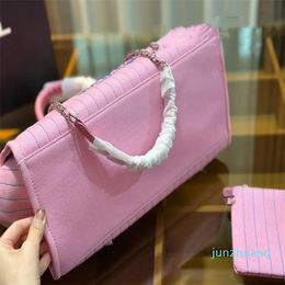 Designer draagtas honkbal strand handtas roze designer tas crossbody tassen pittige retro boodschappentas modetassen clutch