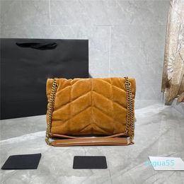 Designer Tote Bag crossbody Sac à main bouffant Cuir Nubuck Deux tailles Épaule Femme Sac à main Vache givrée