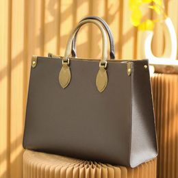 Sac fourre-tout design sac à main en cuir véritable 35CM sac à provisions de luxe délicat sac pour femme avec boîte YL004