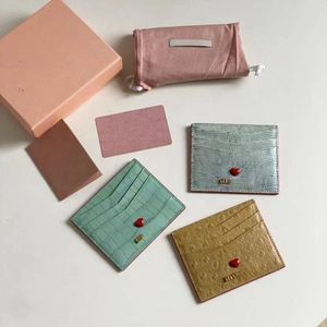 Ontwerper Tote Bag Dames schattig rood hart kalfsleer eenvoudige mode multi-kaart lange envelop kaarttas Kleine lichtgewicht portemonnee