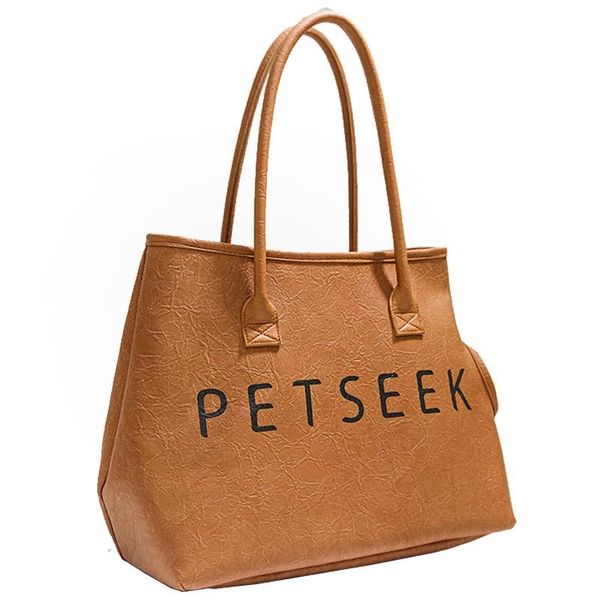 Sac fourre-tout design grand sac à main portefeuille mode cuir marron treillis sac à bandoulière haut luxe classique fleur vérifié tissu Oxford chien chat animal de compagnie sac de plein air en gros