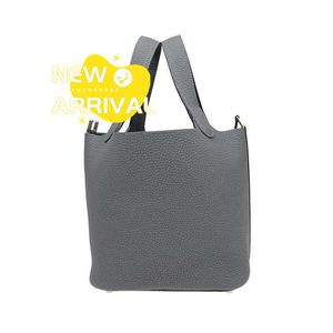 Bolso de diseño bolso de lujo bolso de cuero suave tinta rinoceradora bolso para mujer bolso de cesta de vegetales gris bolso clásico