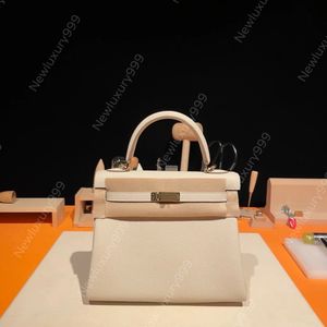 Bolso de diseño de diseño bolso de hombro clásico de mano 25 28 cm Returne totalmente hecha a mano con cuero original de togo de 24k hardware chapado en oro de 24k