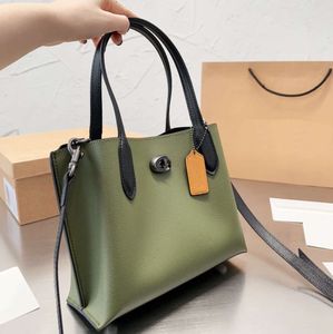 designer draagtas de tassen Dames handtas Mode Klassiek Grote capaciteit Belettering patroon Effen kleur handtas