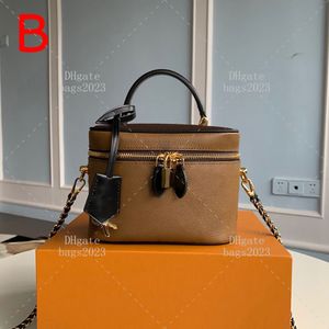 Designer Tote Bags 1: 1 Mirror Mass Kalfsleer Crossbody Tas 19 cm Lady Cosmetic Bag Luxe kettingzak met doos L060