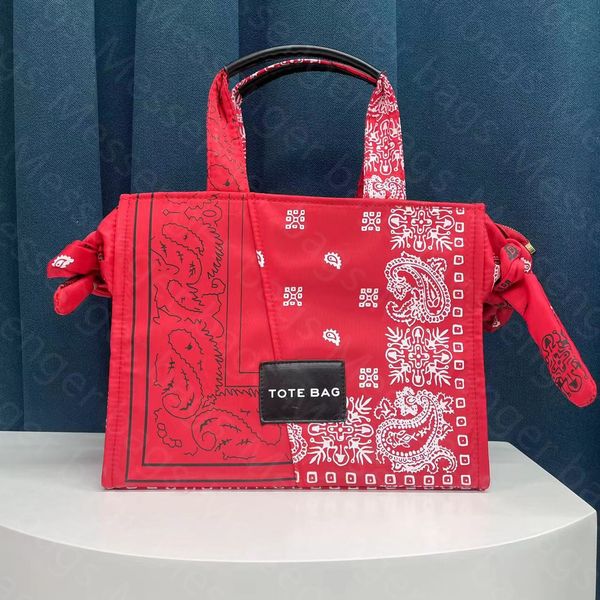 Bolsos de mano de diseñador Bolso de hombro con flor de anacardo Bolsos con estampado de letras de lona Bolsos geniales para compras famosos Gran capacidad Jacquard bandolera casual