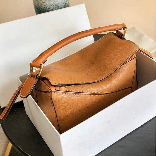 Bolsas de diseño para mujeres Luojia 2024 Bolso de cuero genuino mini geometría de la almohada de la almohada de la almohadilla de la tasa