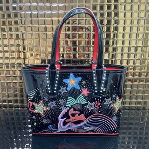 Designer draagtassen Luxe modetassen dames schoudertassen Liuding Bag Rode Zool Schoenen met een lengte van 34CM Kind Moeder Tas Tide Merk Star Moon Starry Sky