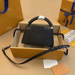 Bolsas de bolso de diseñador mini bolso de hombro de piel de becerro 10a Misa de espejo 22 cm Bolsa Crossbody con caja LL312