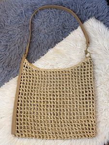 Sacs fourre-tout designer sac de paille Femme Raffia Raffia Handbag Fashion Summer Beach Sac Petit Sac Luxur