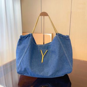 Designer Tote Women Chian schouderleren onderarm tas luxurys handtas Handtas hoge capaciteit denim winkelen