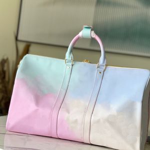 Bolsos de diseñador Bolso de gran capacidad Viaje de cuero Zapatos para viajes cortos Almacenamiento de ropa Bolsa Lage Fiess 45, 27 .20 centímetros