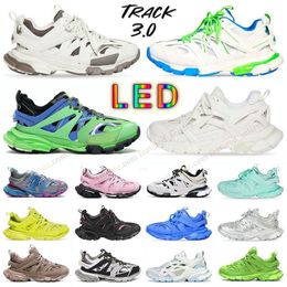 Balenciaha Designer Track 3 led schoenen heren dames LED sneaker Luxe merk tracks 2.0 3.0 triple s vintage beige balencigaly Balenciegas trainers lopers Parijs tennis