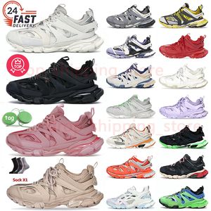 Designer Track 3 3.0 Luxe merk OG Originele schoenen Tracks 3 Trainers Tess.s. Gomma lederen 18ss nylon bedrukte sneakers zwart wit roze beige heren dames chaussure schoen