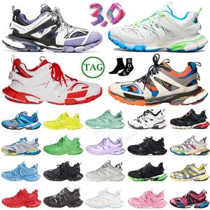 Designer Track 3 3.0 Sneakers Luxury merk Dress Shoes Trainers Triple Black Wit Pink Blauw Rood Geel Green Tess.S.Gomma Tracks Men Women Sports Shoe Dhgate Runner