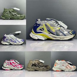 Designer Track 7.0 Runner Zapatillas de deporte Zapatos casuales de lujo Zapatillas de plataforma Retro para mujer para hombre con caja NO471