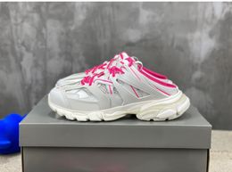 Designer Track muilezels rubber slip-on sneakers casual schoenen spoor vooraan en zool met open rug designschoenen